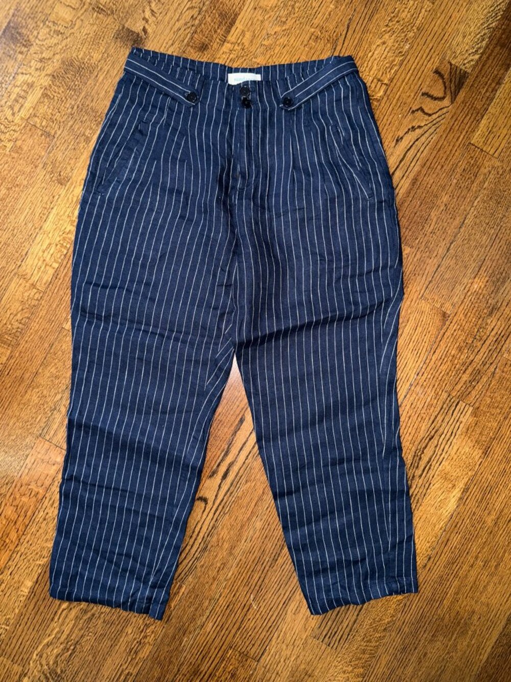 NWT Sundance Pinstripe Linen Pants